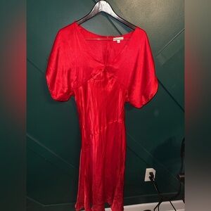 Socialite Vibrant Red Midi Dress
